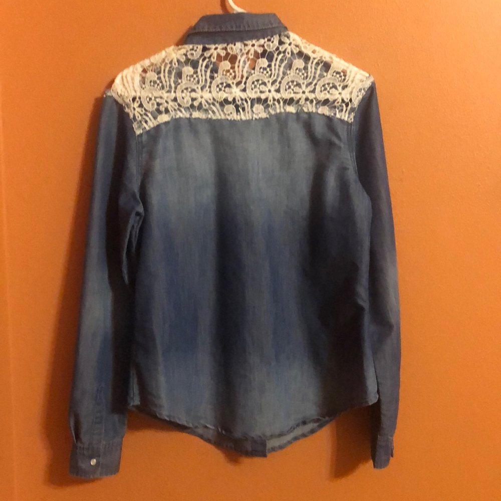 Junior size denim shirt